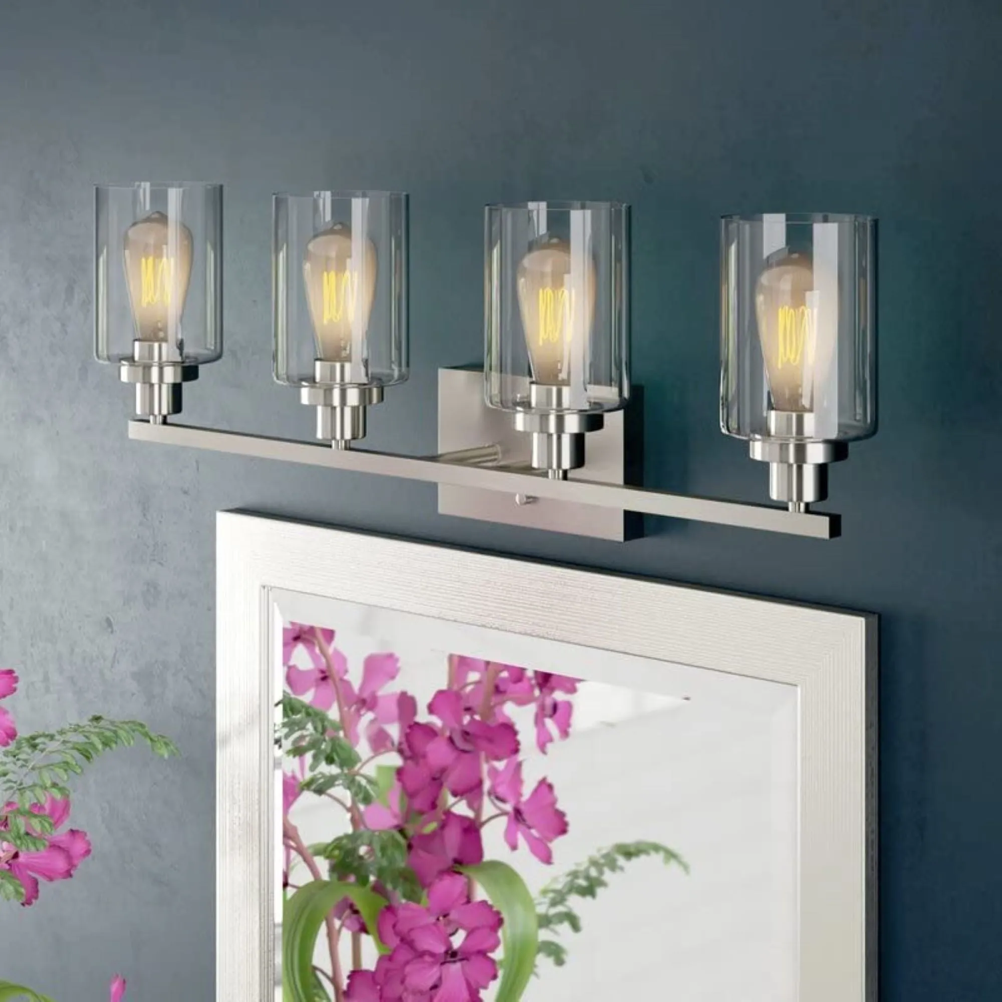 # 23613, Frosted Cylinder Glass Shade.3-1/2"Dia x 5-1/2"H / Center Hole: 42mm. Sold in 1 / 2 / 3 & 4 Pack.