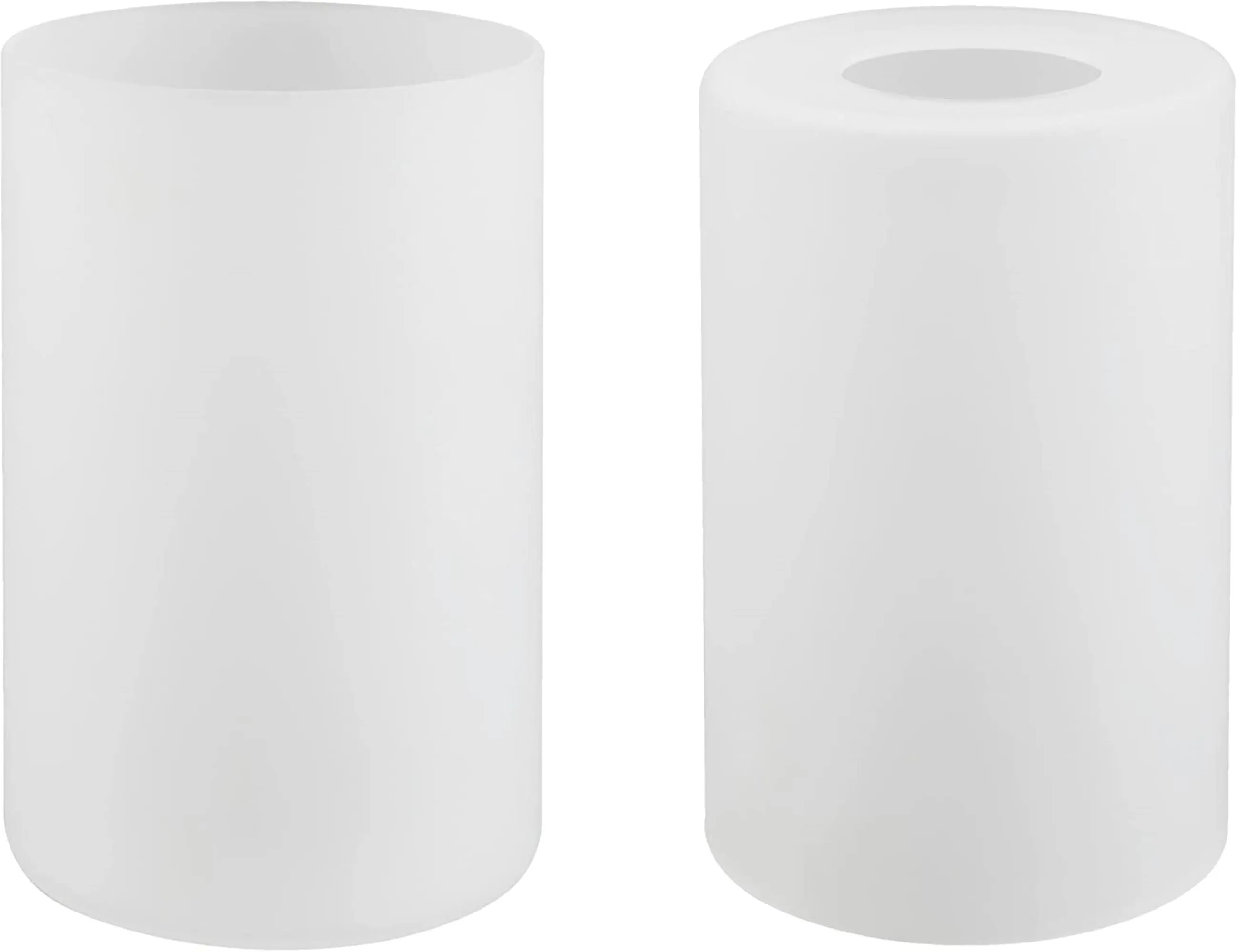 # 23613, Frosted Cylinder Glass Shade.3-1/2"Dia x 5-1/2"H / Center Hole: 42mm. Sold in 1 / 2 / 3 & 4 Pack.