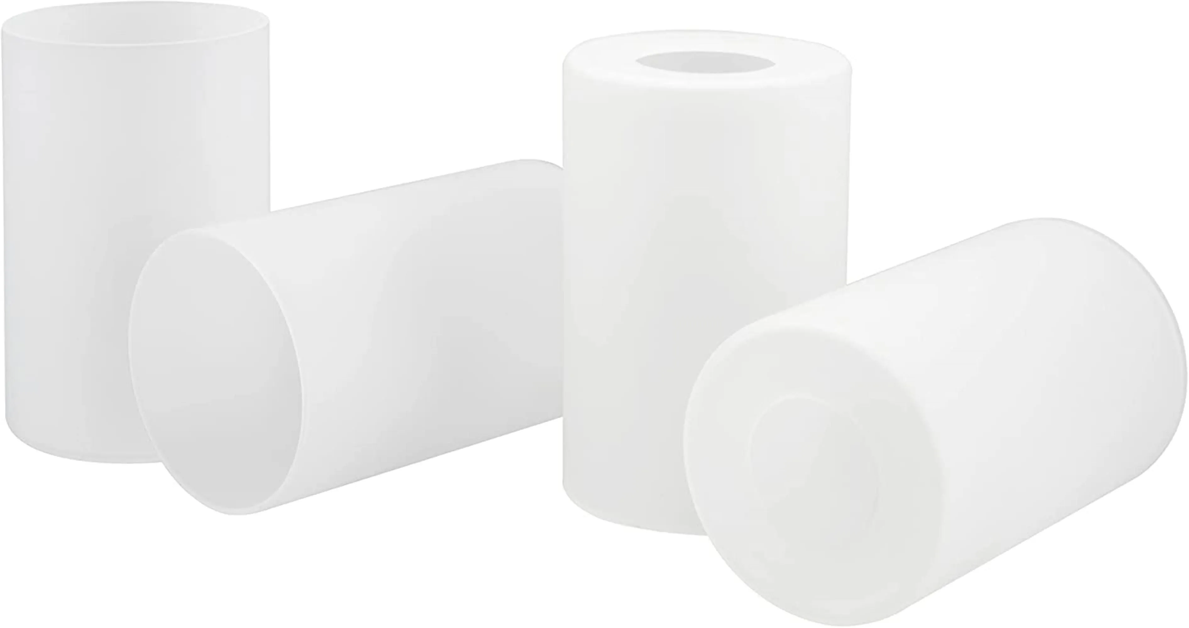 # 23613, Frosted Cylinder Glass Shade.3-1/2"Dia x 5-1/2"H / Center Hole: 42mm. Sold in 1 / 2 / 3 & 4 Pack.