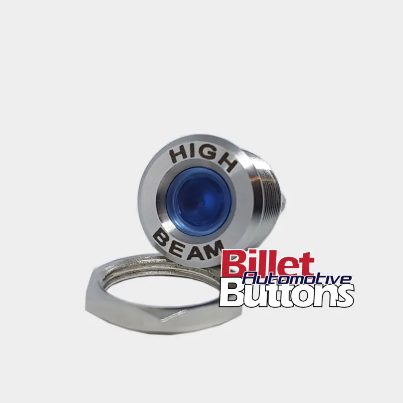 16mm 'HIGH BEAM' LED Pilot / Warning Light Small Compact 12V