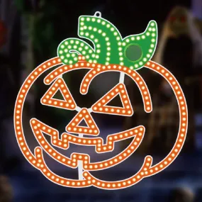 16" Hi-Vibrant LED Jack-O-Lantern Halloween Decoration