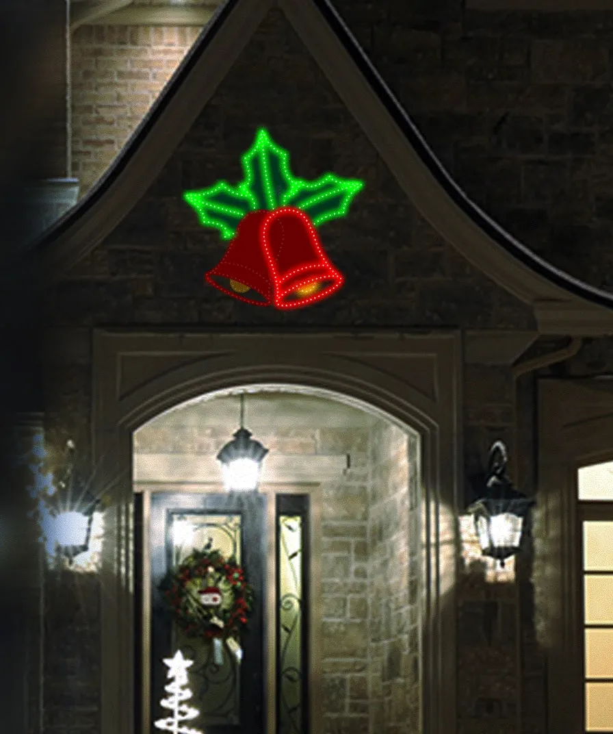 16" Hi-Vibrant LED Ringing Holiday Bell Christmas Decoration