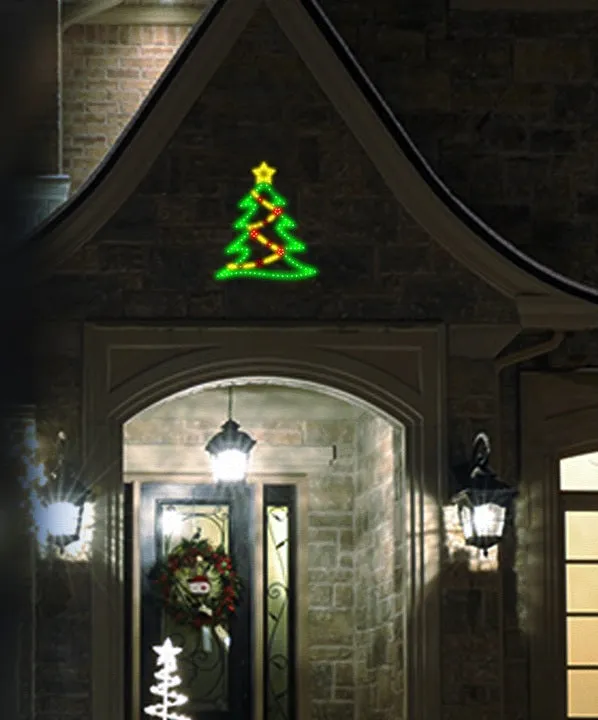 16" Hi-Vibrant LED Tree Christmas Decoration