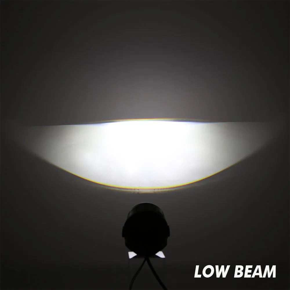 2 Inch 70W Bi-LED Projector Lens Fog Light 6000K Blue Film Lens