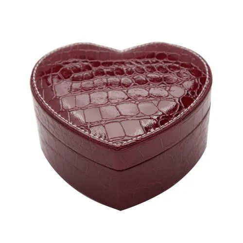 2 Layer Portable Pu Jewelry Boxes Women'S Earrings Rings Case Organizers Display Holder Small