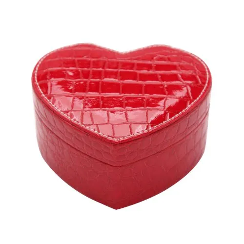 2 Layer Portable Pu Jewelry Boxes Women'S Earrings Rings Case Organizers Display Holder Small