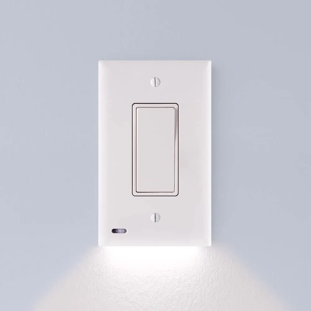 2 Pack: LED Motion Light Switch Plate