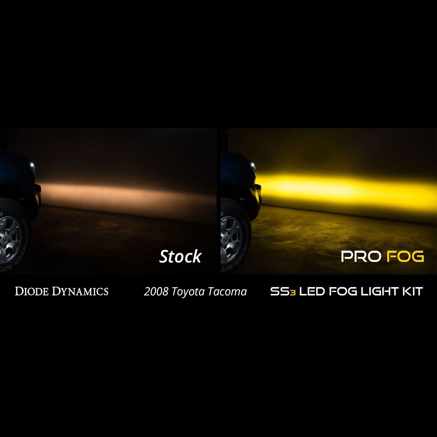 2005-2011 Toyota Tacoma Stage Series 3" LED Fog Light Kit