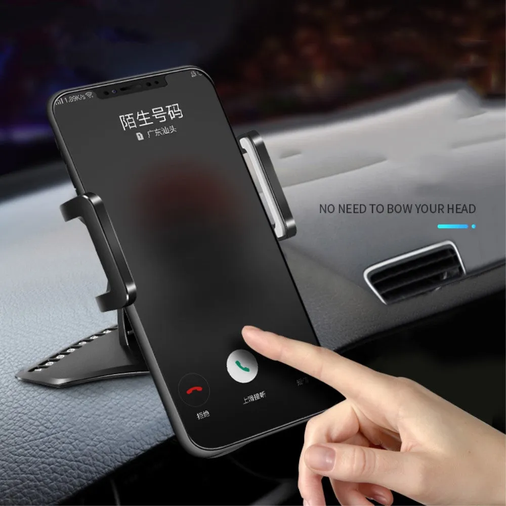 3 in 1 Car GPS Smartphone Holder: Dashboard / Visor Clamp   AC Grid Clip for BLU Studio M HD, S110L - Black