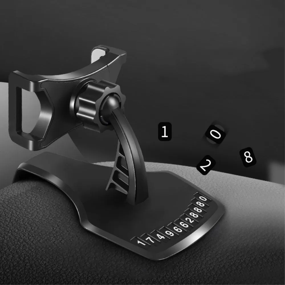 3 in 1 Car GPS Smartphone Holder: Dashboard / Visor Clamp   AC Grid Clip for BLU Studio M HD, S110L - Black