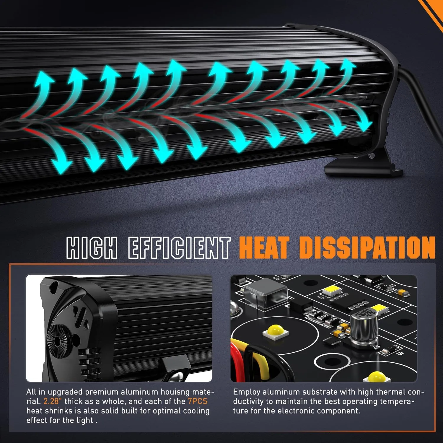 42 Inch 165W 16500LM Slim Anti-Glare DRL Spot Flood Curved Led Light Bar