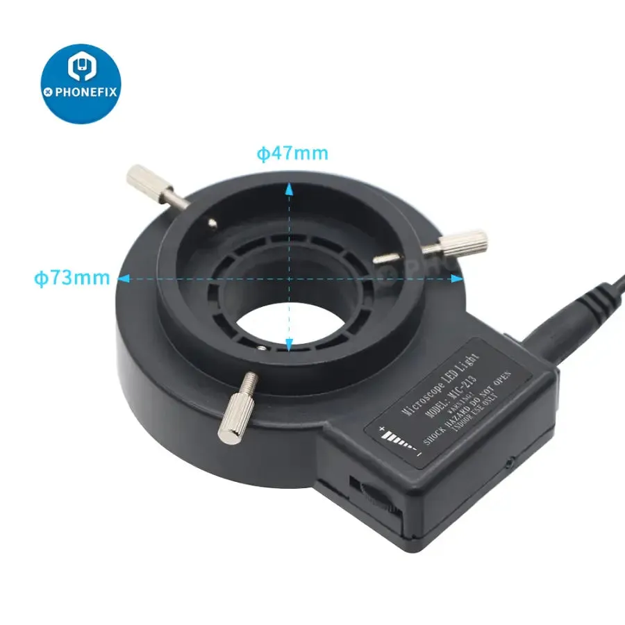 47mm 40 LEDs Microscope Ring Light Illuminator Lamp for Industrial Camera
