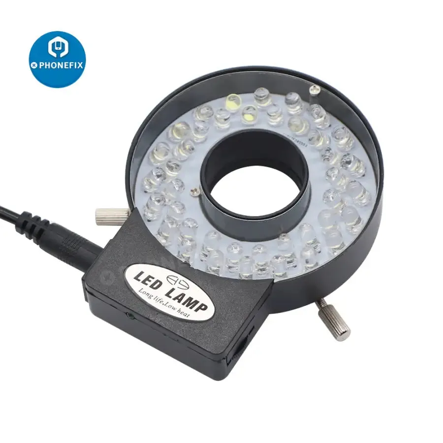 47mm 40 LEDs Microscope Ring Light Illuminator Lamp for Industrial Camera