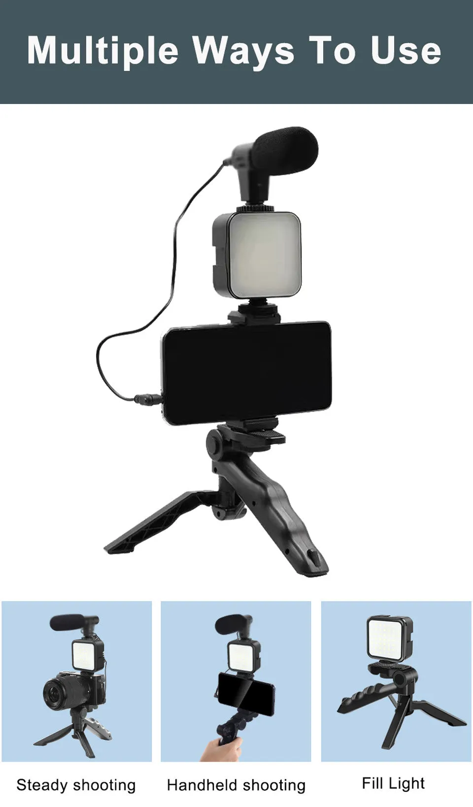 5 In 1 Phone Vlog Video Making Kit-Rn-111