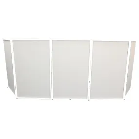5 Panel - White Frame DJ Facade W-SS Quick Release 180° Hinges