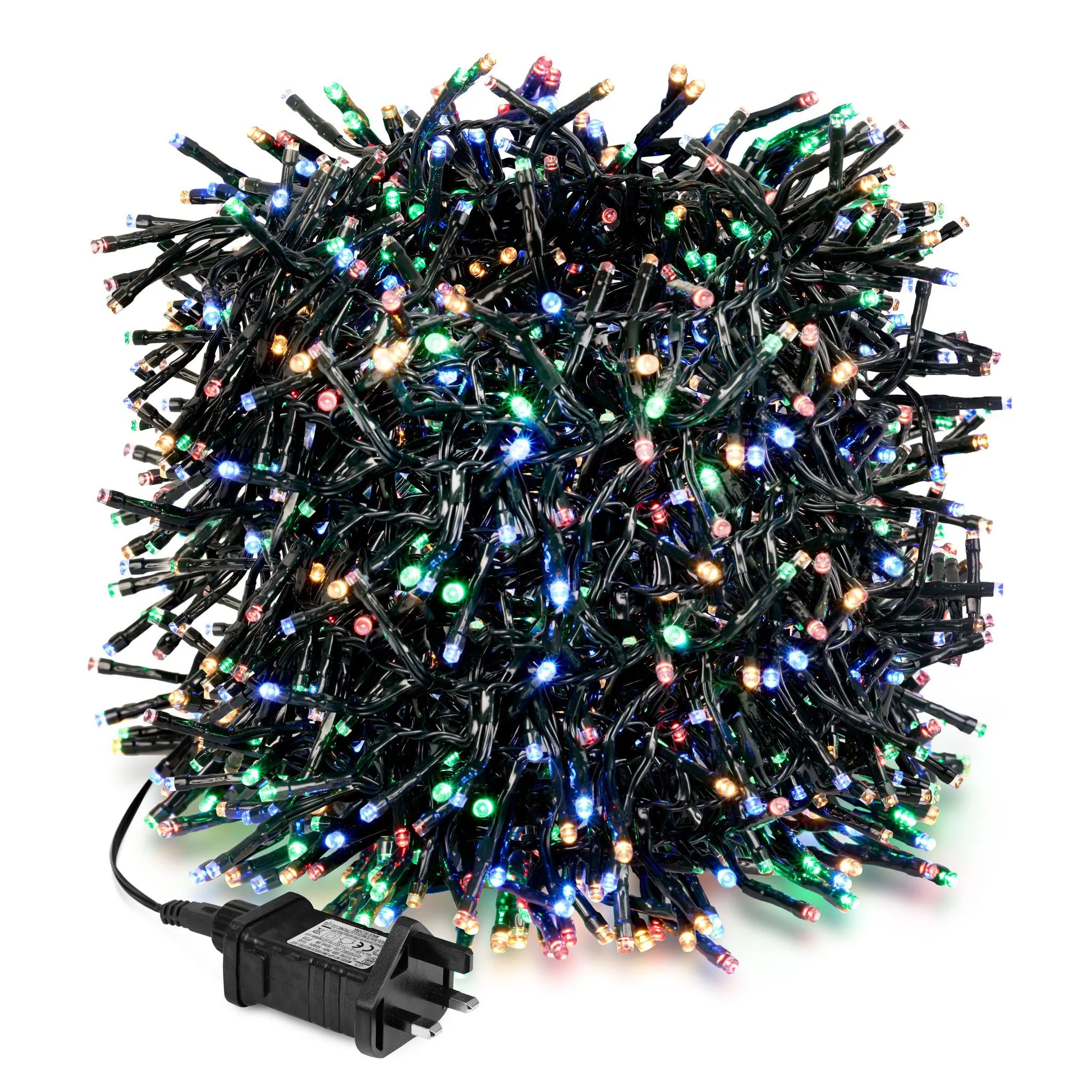 960 LED Cluster Lights - Multi Colour - 12M