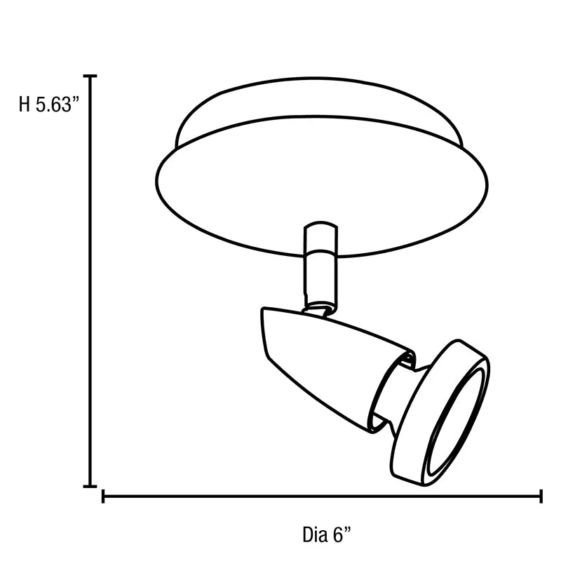 Access 52220 Mirage 1-lt 6" Flush Mount Spotlight
