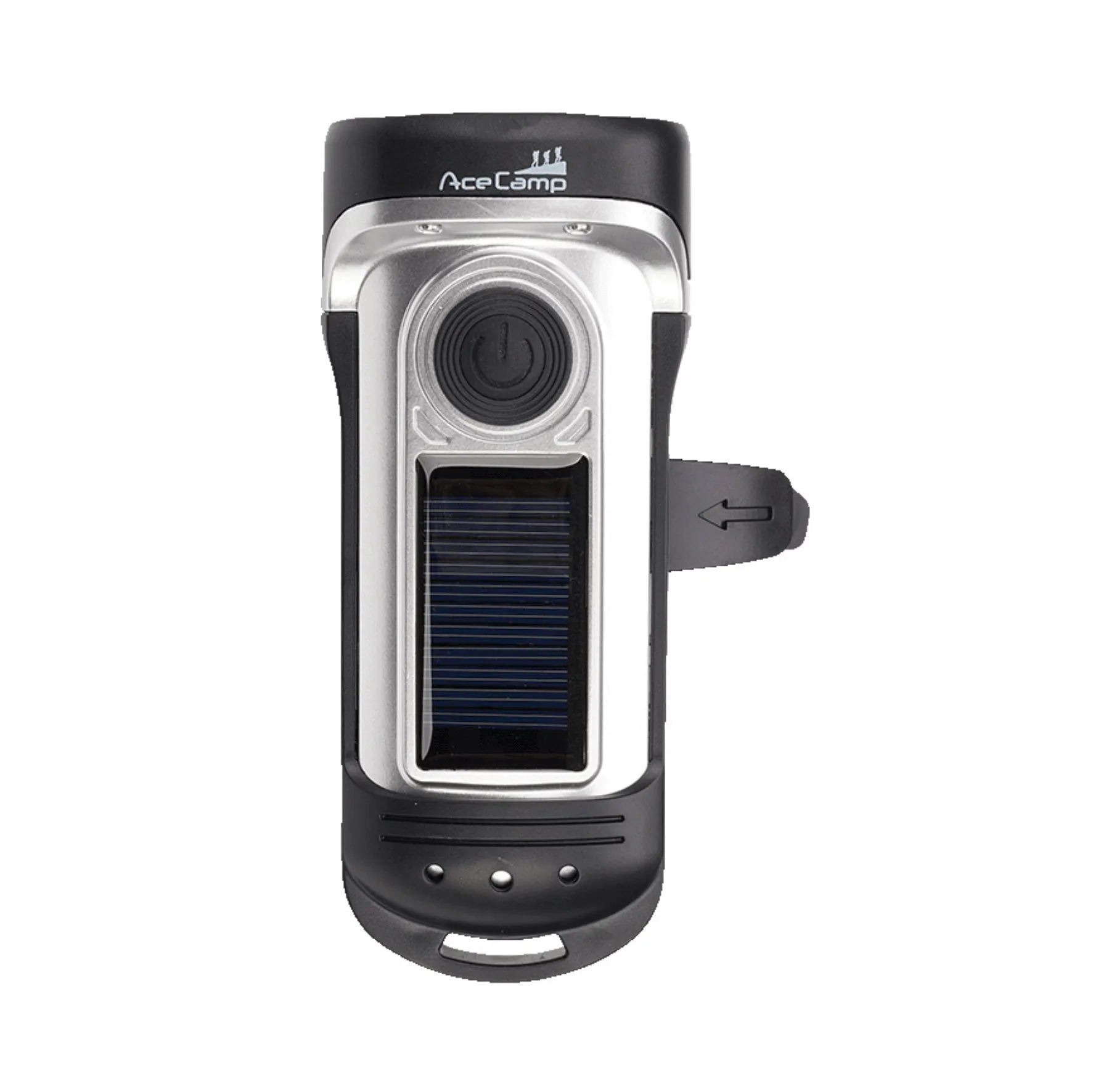 Ace Camp Solar & Crank Flashlight