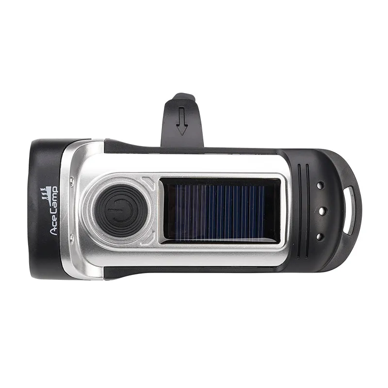 Ace Camp Solar & Crank Flashlight