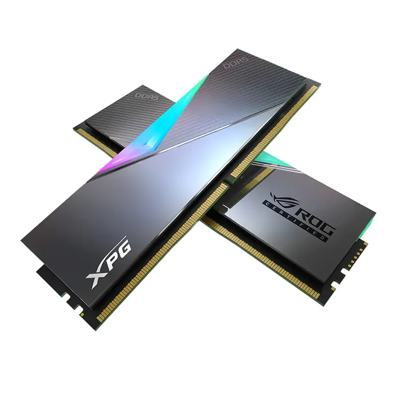 ADATA 32GB Kit (2x16GB) XPG LANCER RGB ROG CERTIFIED AX5U6600C3216G-DCLARROG DDR5 6600MHz Memory AMD EXPO & Intel XMP 3.0 (RM-LR5E32R)