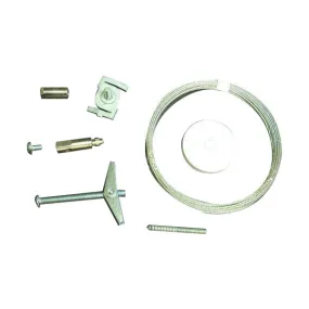 Aircraft Cable Suspension Kit, 8`, 1 Or 2 Circuit Track