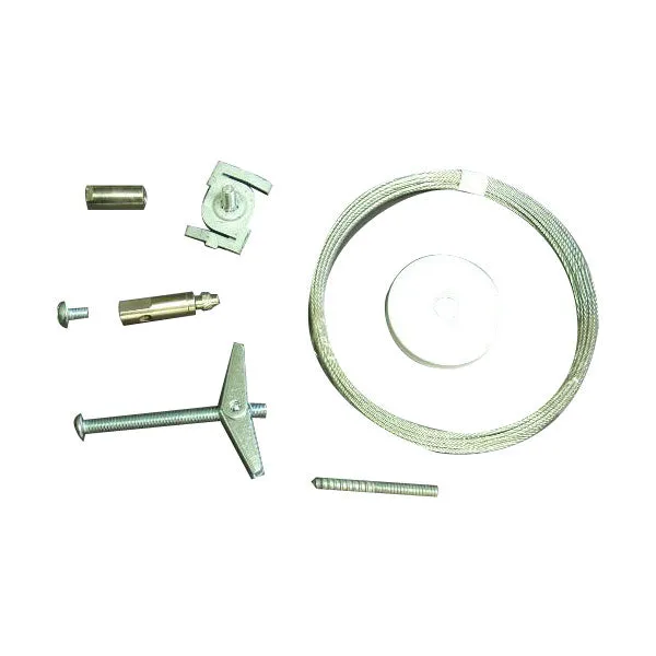 Aircraft Cable Suspension Kit, 8`, 1 Or 2 Circuit Track