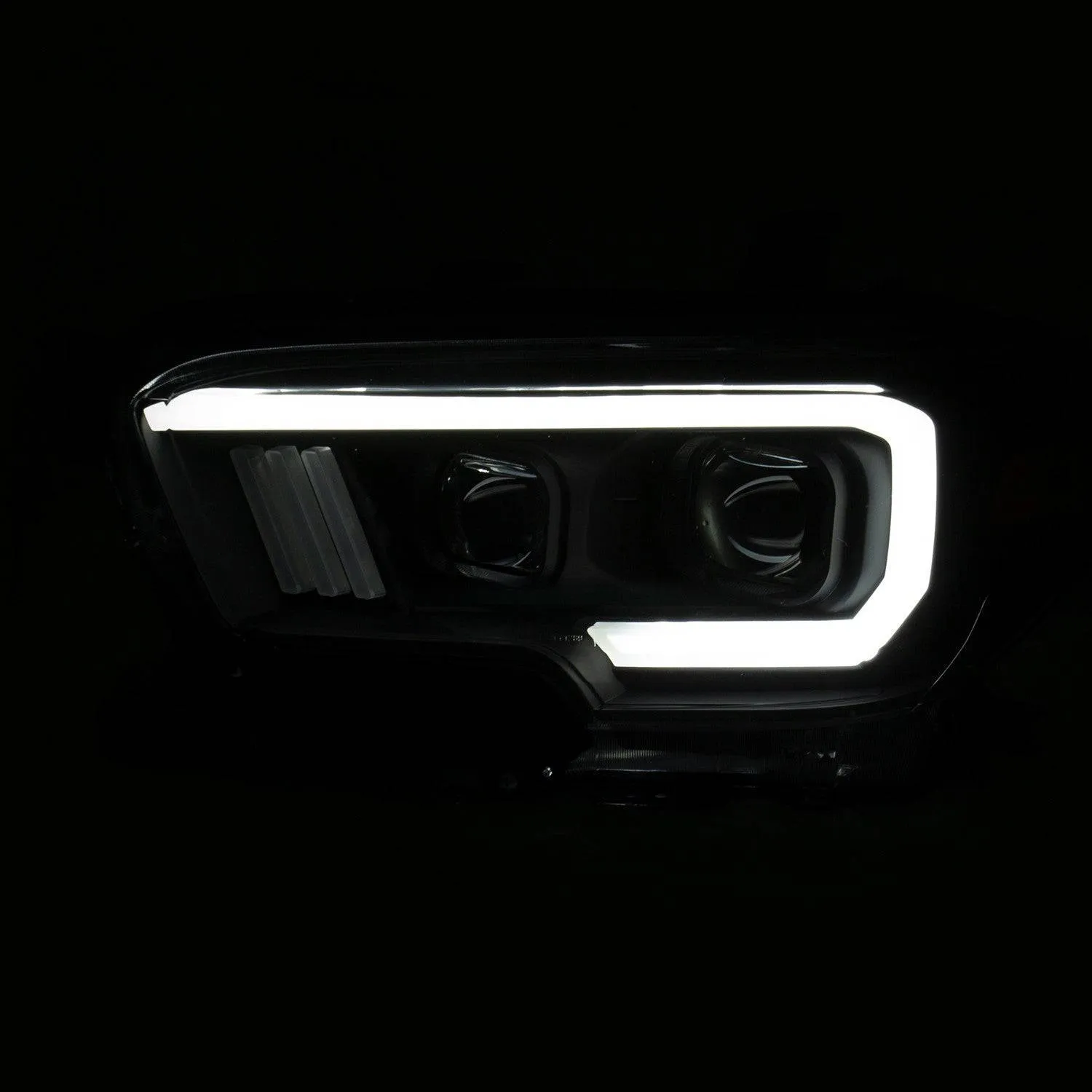 Anzo  Black Plank Style Switchback Project Headlights - 2023-2016 Toyota Tacoma TRD Models (111397)