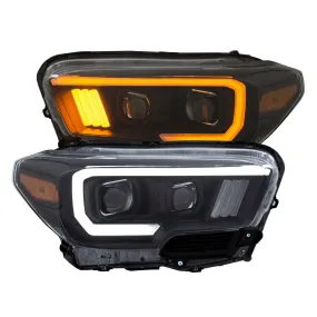 Anzo  Black Plank Style Switchback Project Headlights - 2023-2016 Toyota Tacoma TRD Models (111397)