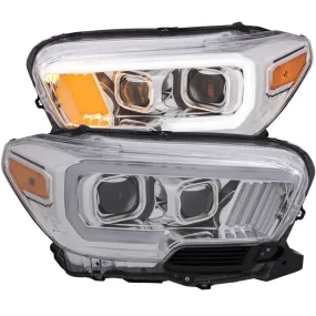 Anzo  Chrome Plank Style Project Headlights - 2023-2016 Toyota Tacoma SR/SR5 Models (111378)