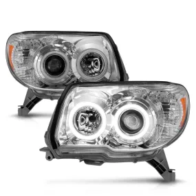 Anzo Projector Chrome Headlights RX Halo For 4Runner (2006-2009)