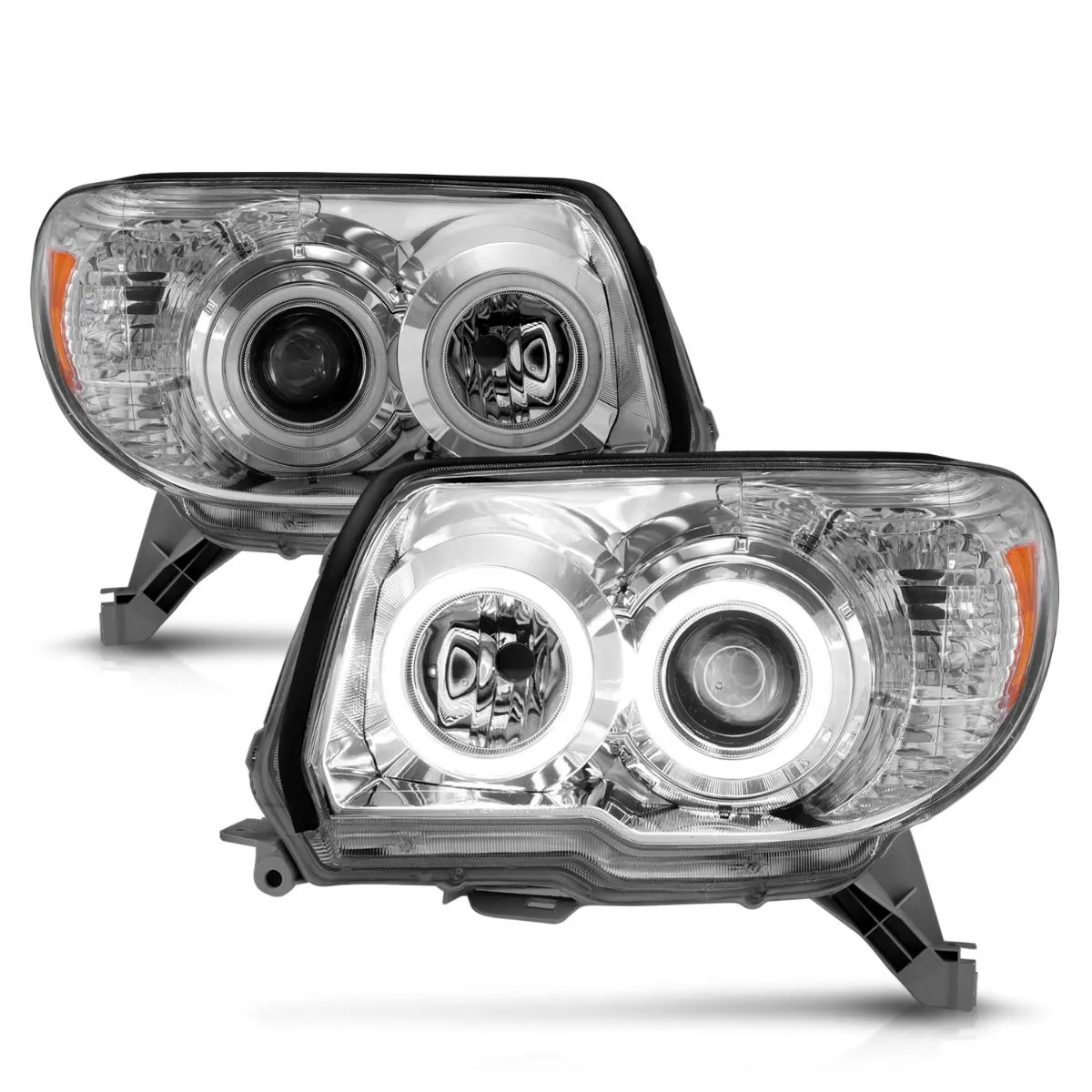 Anzo Projector Chrome Headlights RX Halo For 4Runner (2006-2009)