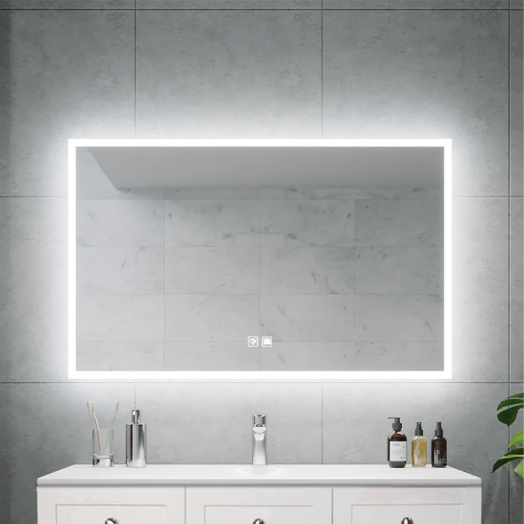 Apollo Rectangle Anti-Fog Backlit LED Bathroom Mirror 1200mm x 900mm
