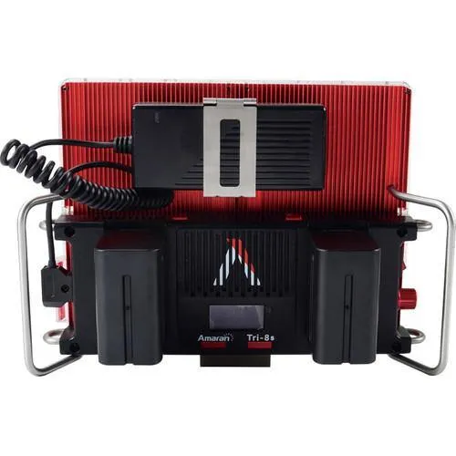 Aputure Amaran Tri-8s Spot Daylight LED Light with V-Mount Battery Plate & (2) F970 Battery Packs