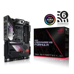 ASUS ROG X570 Crosshair VIII Formula ATX Motherboard with PCIe 4.0, on-Board WiFi 6 (802.11Ax), 5 Gbps LAN, USB 3.2, SATA, M.2, Node and Aura Sync RGB Lighting