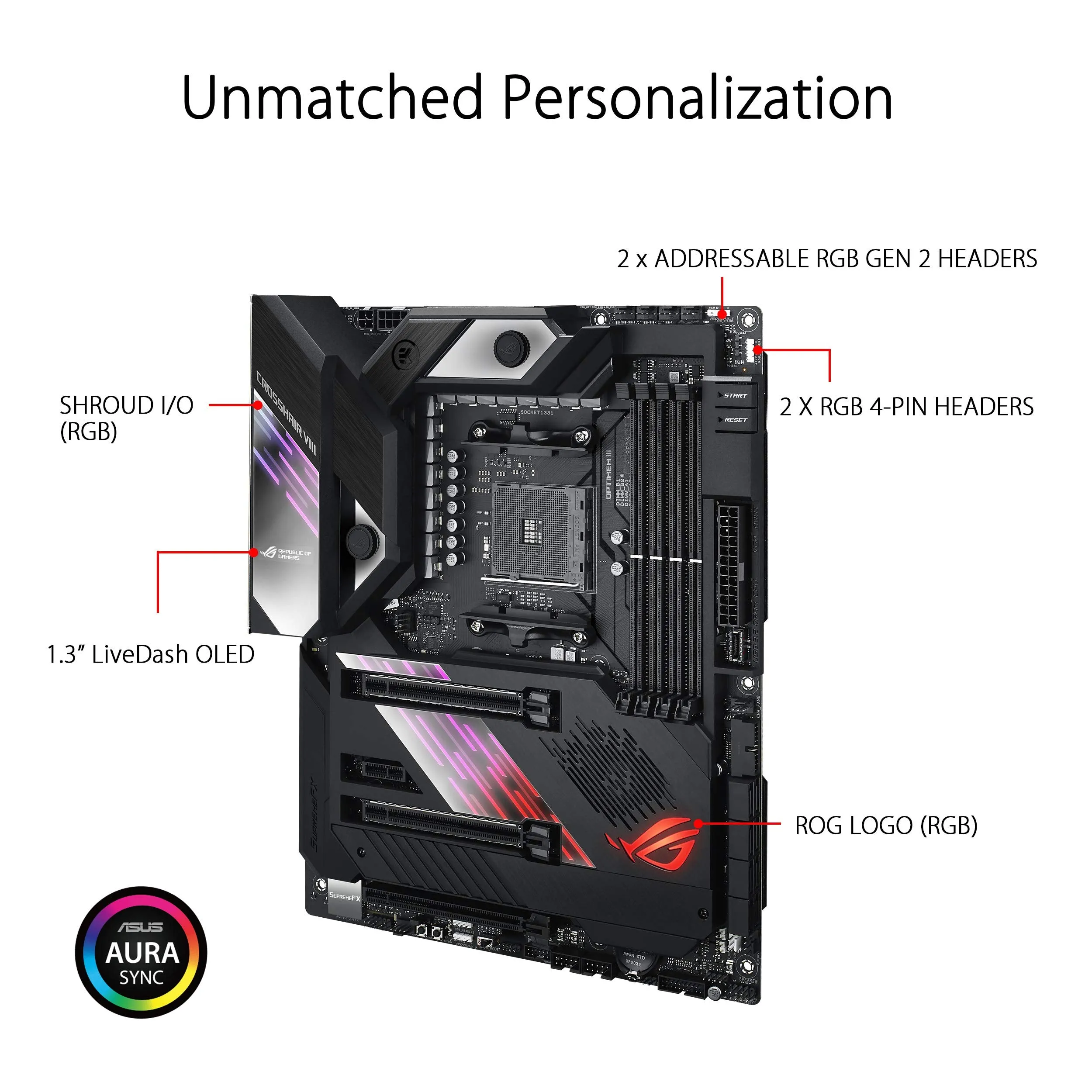 ASUS ROG X570 Crosshair VIII Formula ATX Motherboard with PCIe 4.0, on-Board WiFi 6 (802.11Ax), 5 Gbps LAN, USB 3.2, SATA, M.2, Node and Aura Sync RGB Lighting