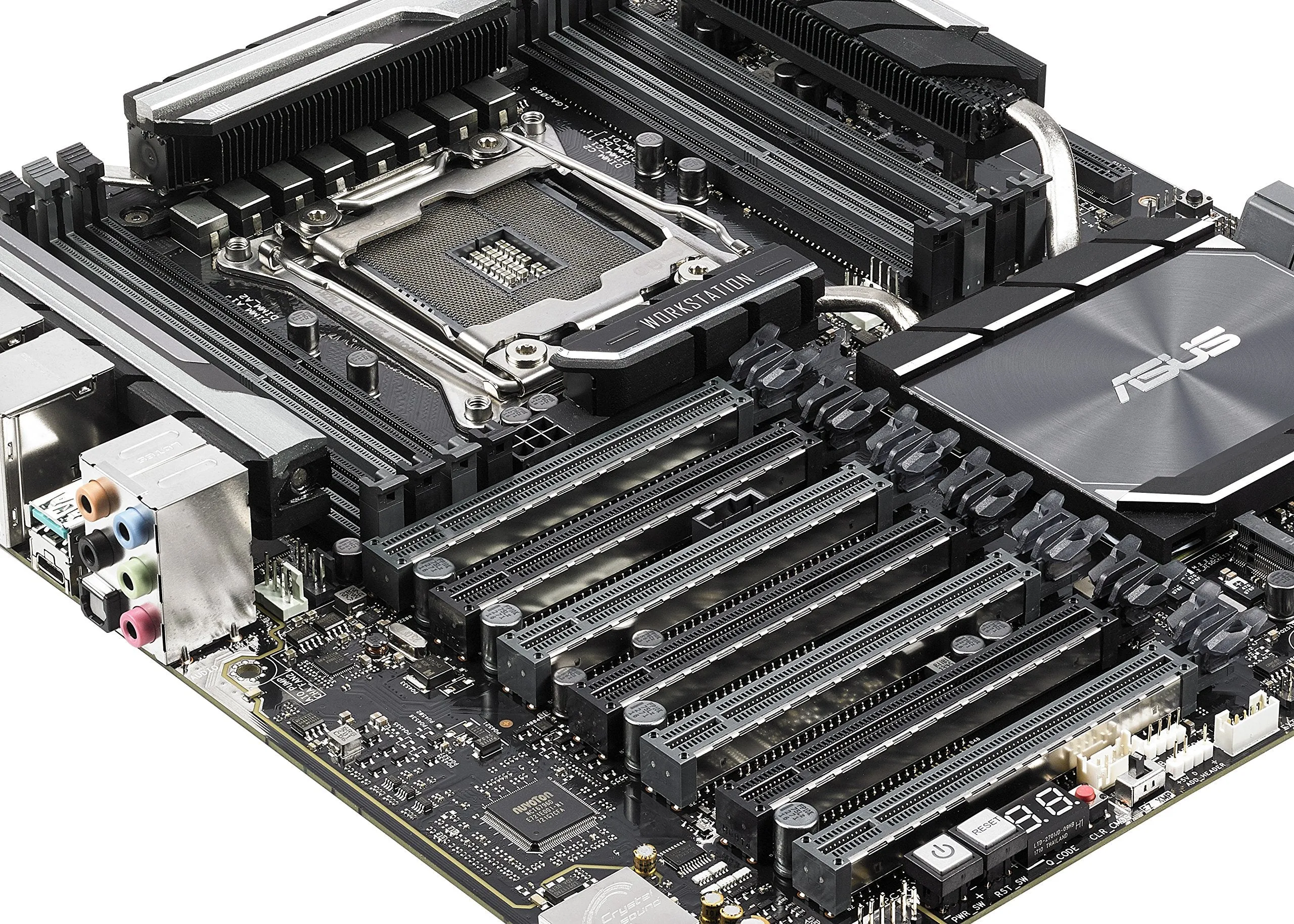 ASUS WS X299 SAGE LGA2066 DDR4 M.2 U.2 X299 CEB Motherboard for Intel Core X-Series Processors with Quad-GPU Support, DDR4 4200MHz, Dual M.2 & U.2 Support