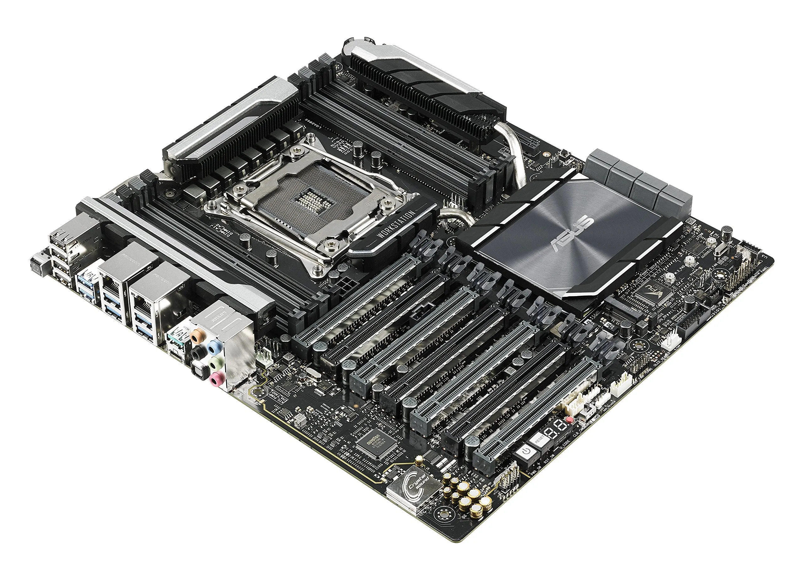 ASUS WS X299 SAGE LGA2066 DDR4 M.2 U.2 X299 CEB Motherboard for Intel Core X-Series Processors with Quad-GPU Support, DDR4 4200MHz, Dual M.2 & U.2 Support