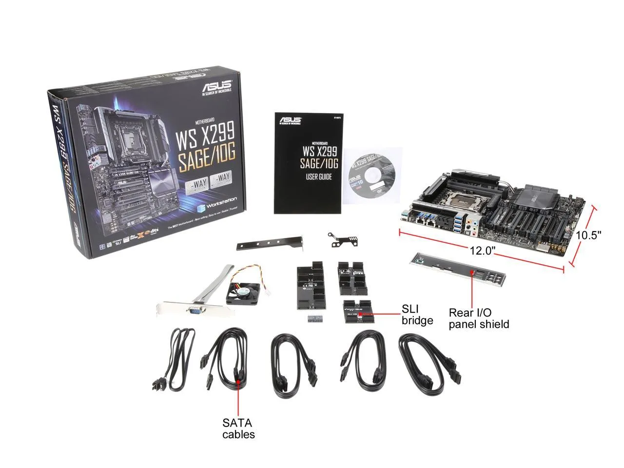 ASUS WS X299 SAGE/10G Intel X299, LGA 2066 CEB Workstation Motherboard