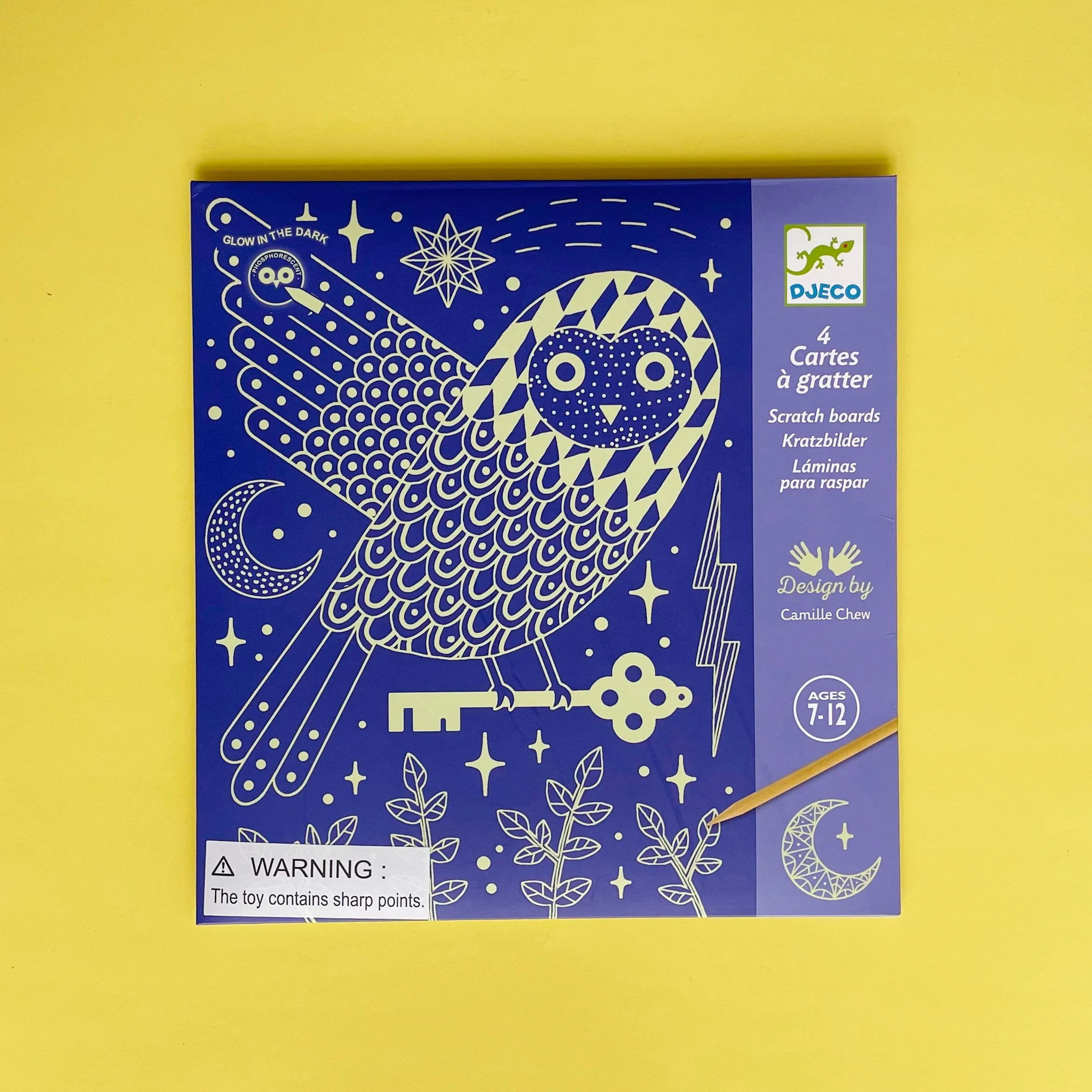 At Night Glow in the Dark Scratch Cards