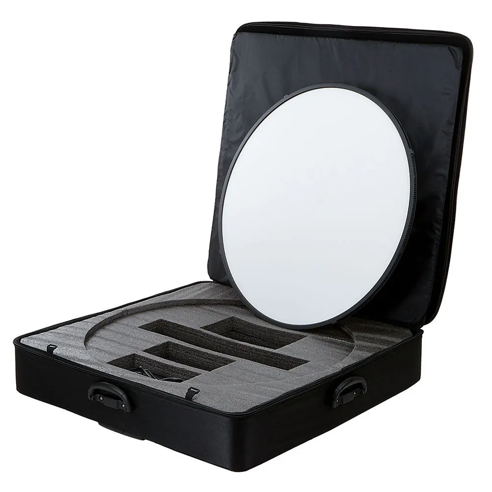 Award Winning Fotodiox Pro FlapJack Studio XL LED C-1500RSV Bicolor Edge Light - 30in Round Ultra-thin, Ultrabright, Dual Color LED Photo/Video Light Kit