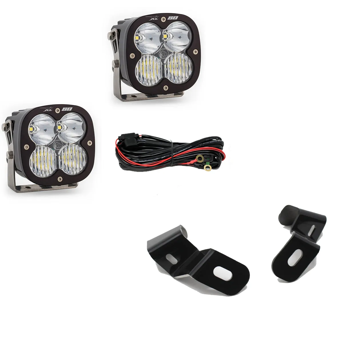 Baja Designs 448041 Dodge Ram LED Light Pods For Ram 2500/3500 19-On A-Pillar Kits XL 80 Driving Combo Baja Designs