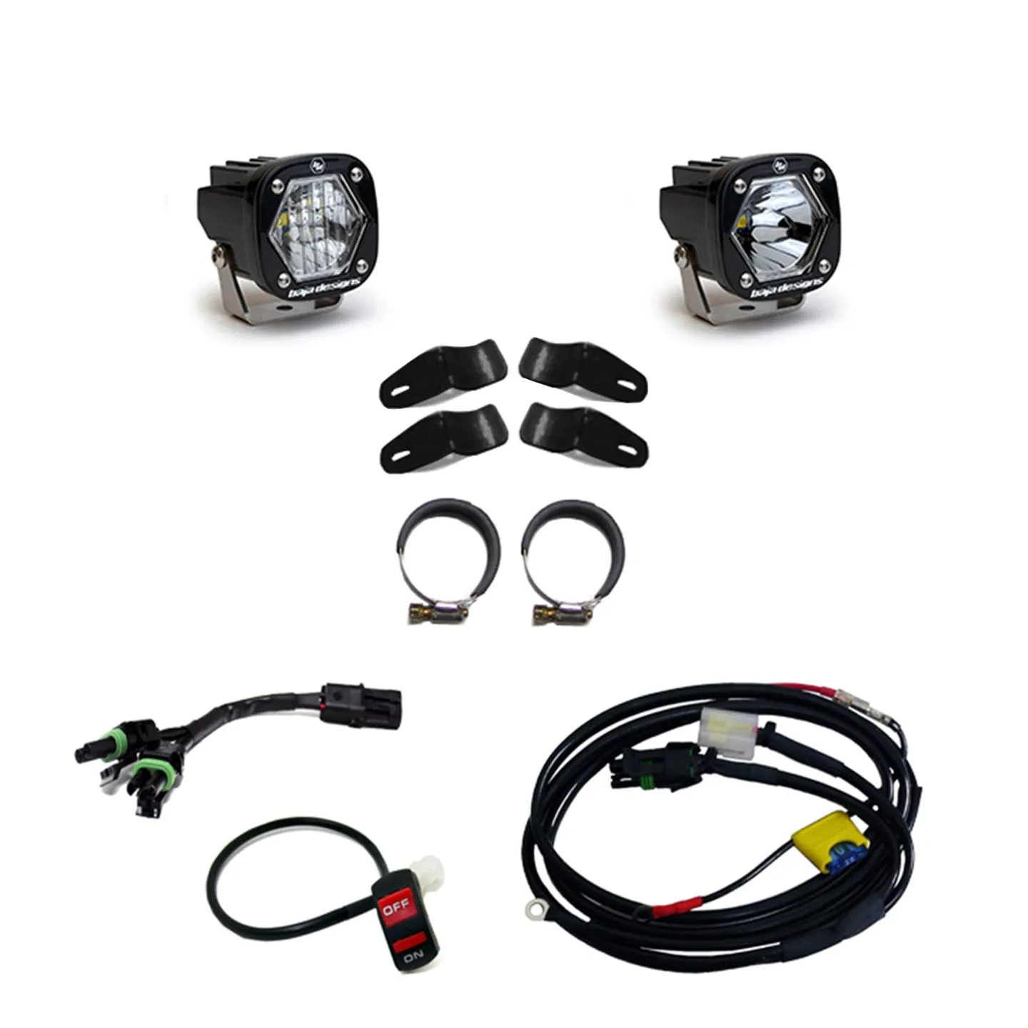 Baja Designs 507097 S1 Universal Moto Kit Driving/Combo Baja Desgins