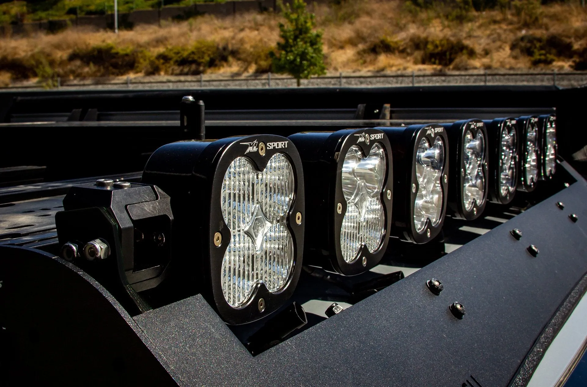 Baja Designs Prinsu/Sherpa Roof Rack 7 XL Linkable Light Bar Kit