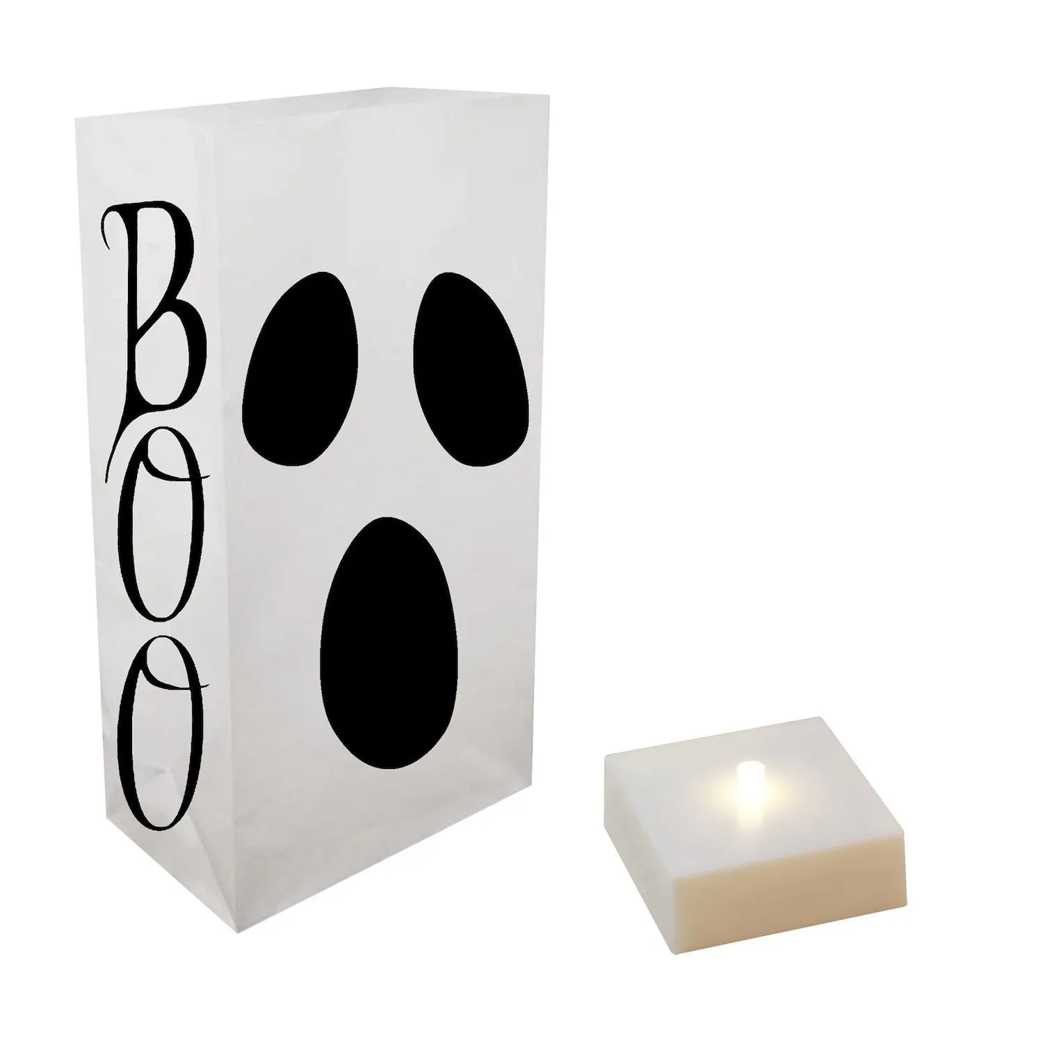 Battery Operated LED Luminaria Kit, Ghost