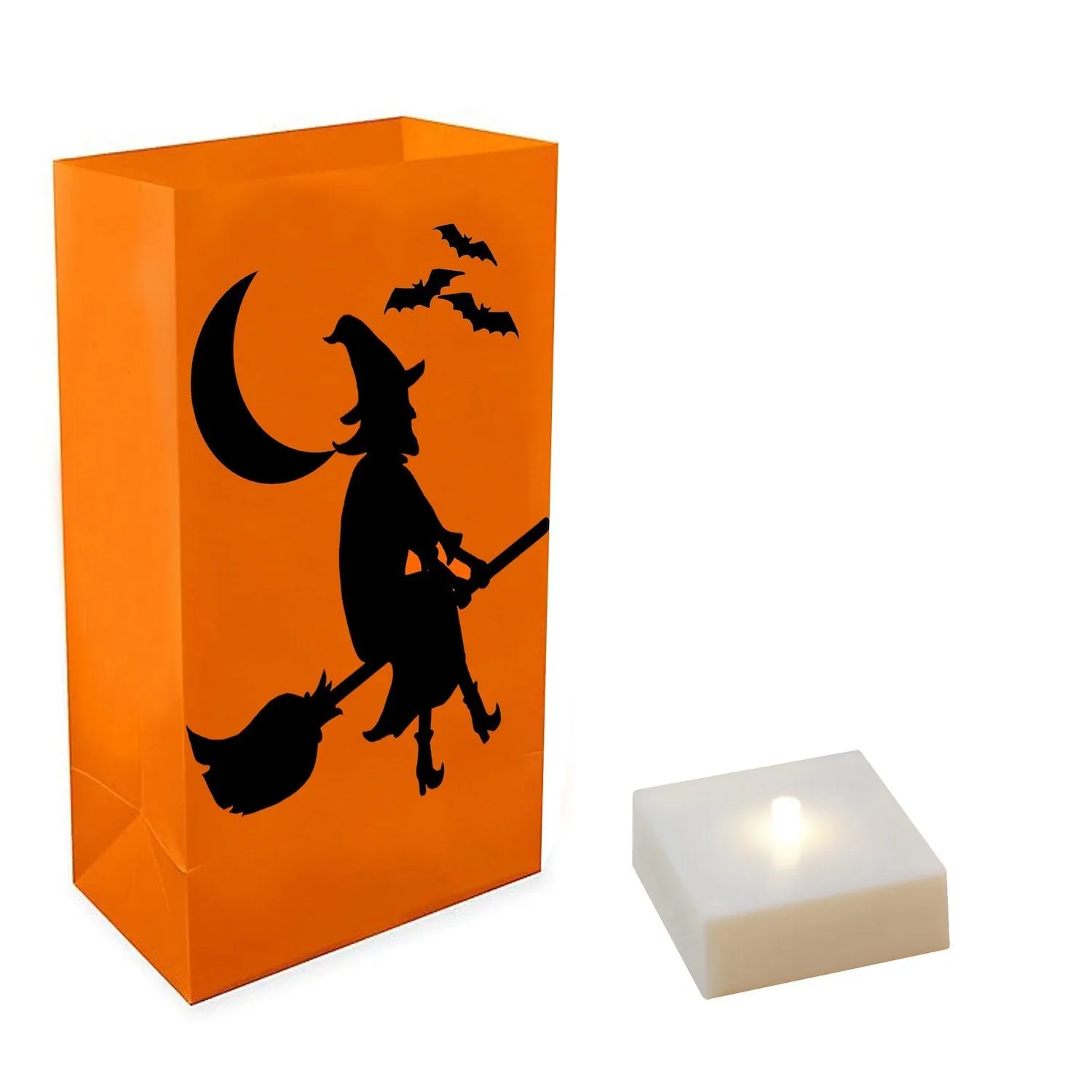 Battery Operated LED Luminaria Kit, Witch