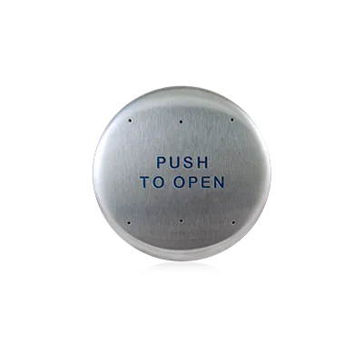 BEA 10PBR Round 6 Inch Push to Open Push Plate, Text Only