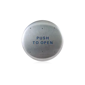 BEA 10PBR Round 6 Inch Push to Open Push Plate, Text Only