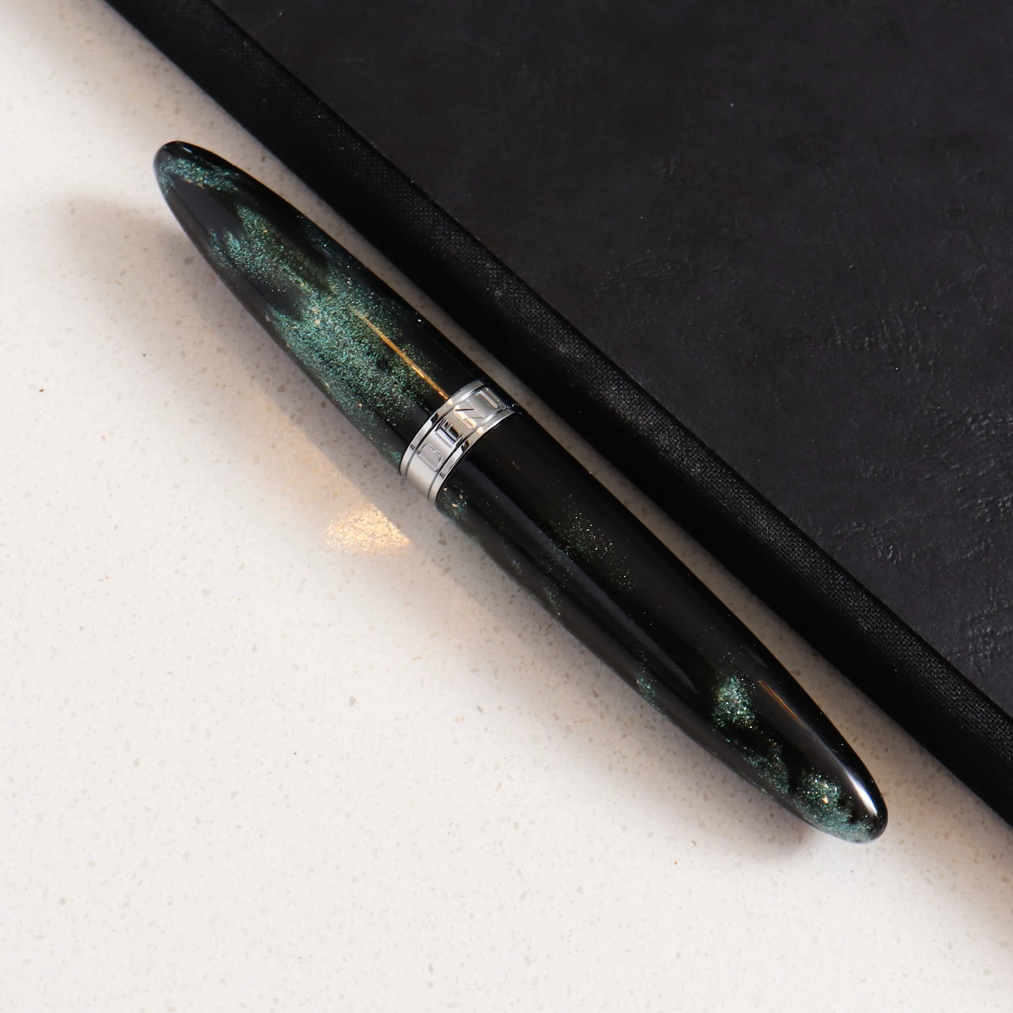 BENU Minima Mystical Green Silver Fountain Pen