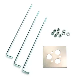 Bollard Mount Kit from the Accessory Collection in Steel Finish by Kichler