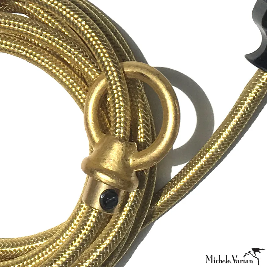 Brass Cord Kit With Woven Metallic Cord